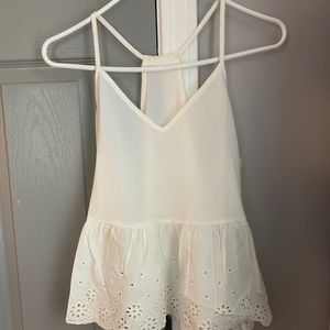 white tank top